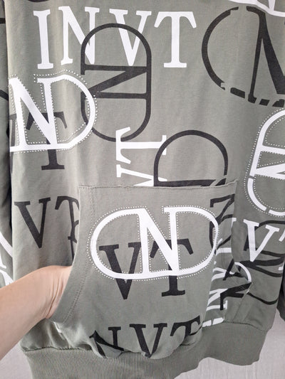 Megi Kapuzenpullover Buchstabenprint 36/38