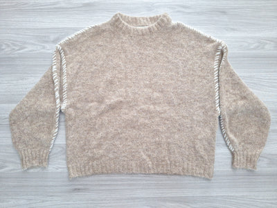 JDY Strickpullover Kontrastnähte 38
