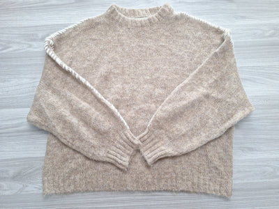 JDY Strickpullover Kontrastnähte 38