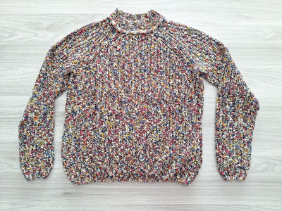 Grobstrickpullover Bouclé-Struktur 38