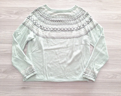 Damen Feinstrickpullover Norwegermuster 38