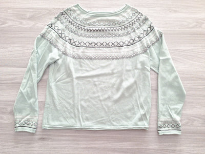 Damen Feinstrickpullover Norwegermuster 38