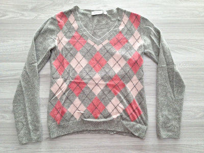 Yessica Feinstrickpullover Argyle Rautenmuster 36