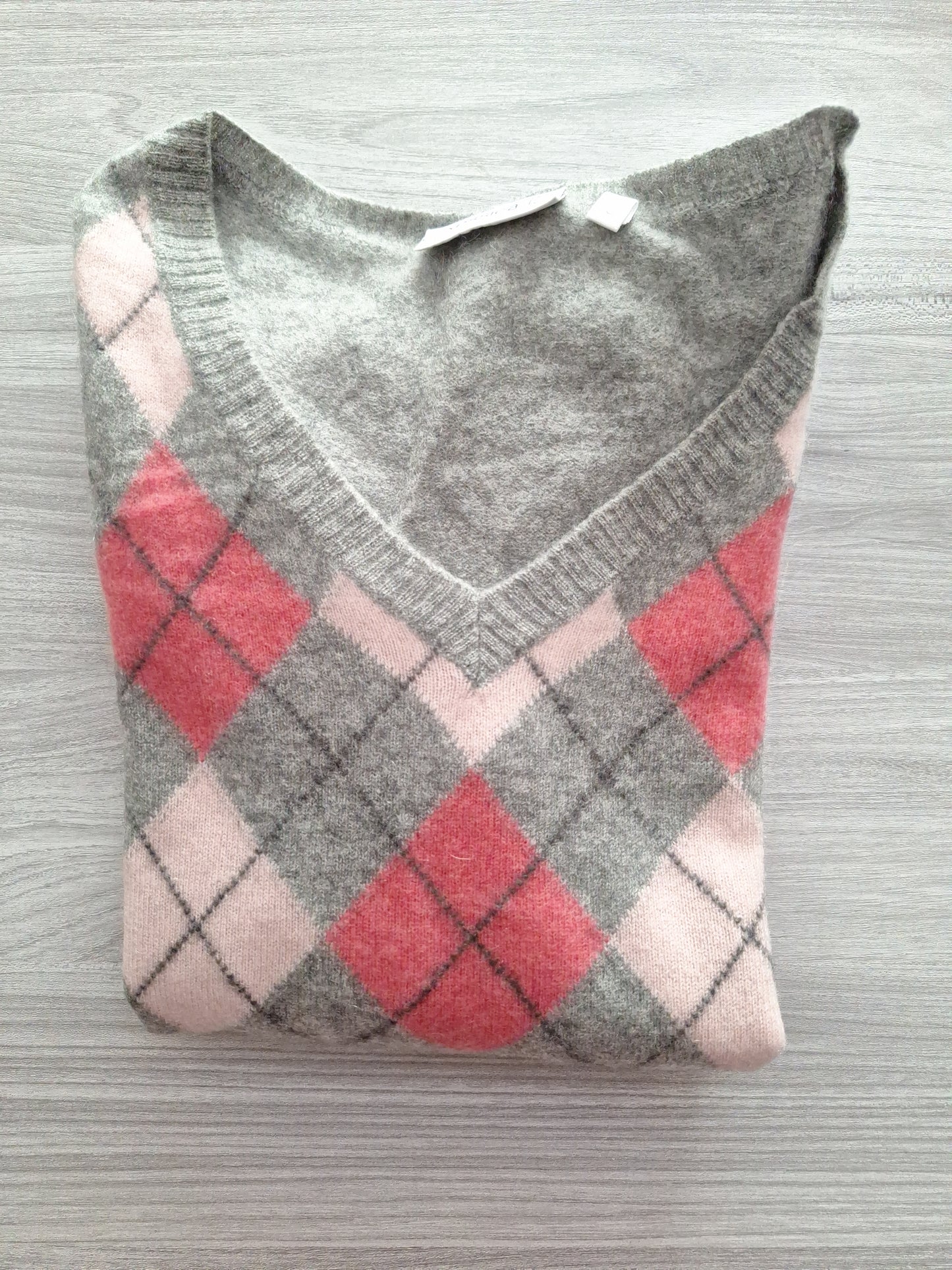Yessica Feinstrickpullover Argyle Rautenmuster 36