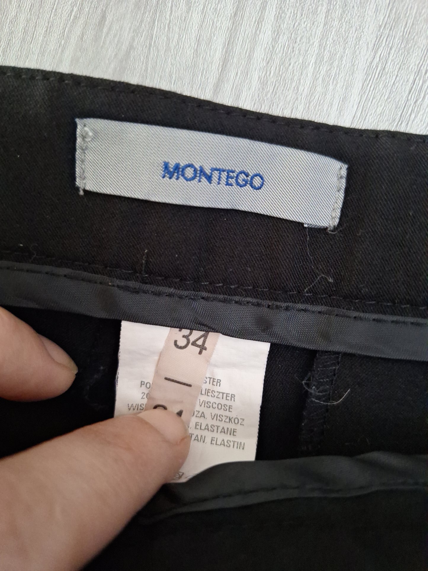 Montego Stoffhose Bügelfalten 34