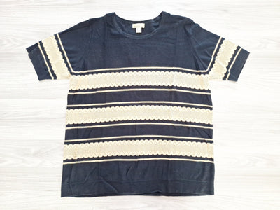 Mona Feinstrickshirt Ajourmuster 46