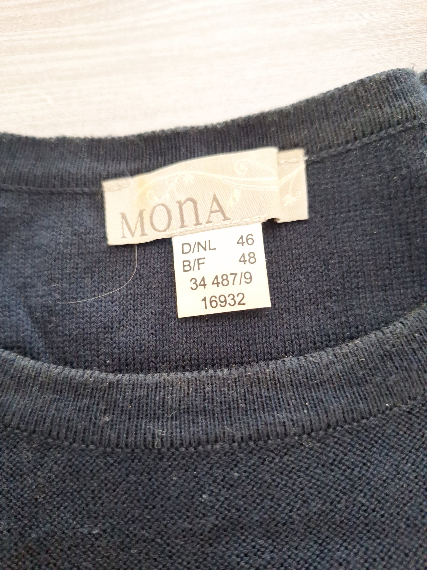 Mona Feinstrickshirt Ajourmuster 46