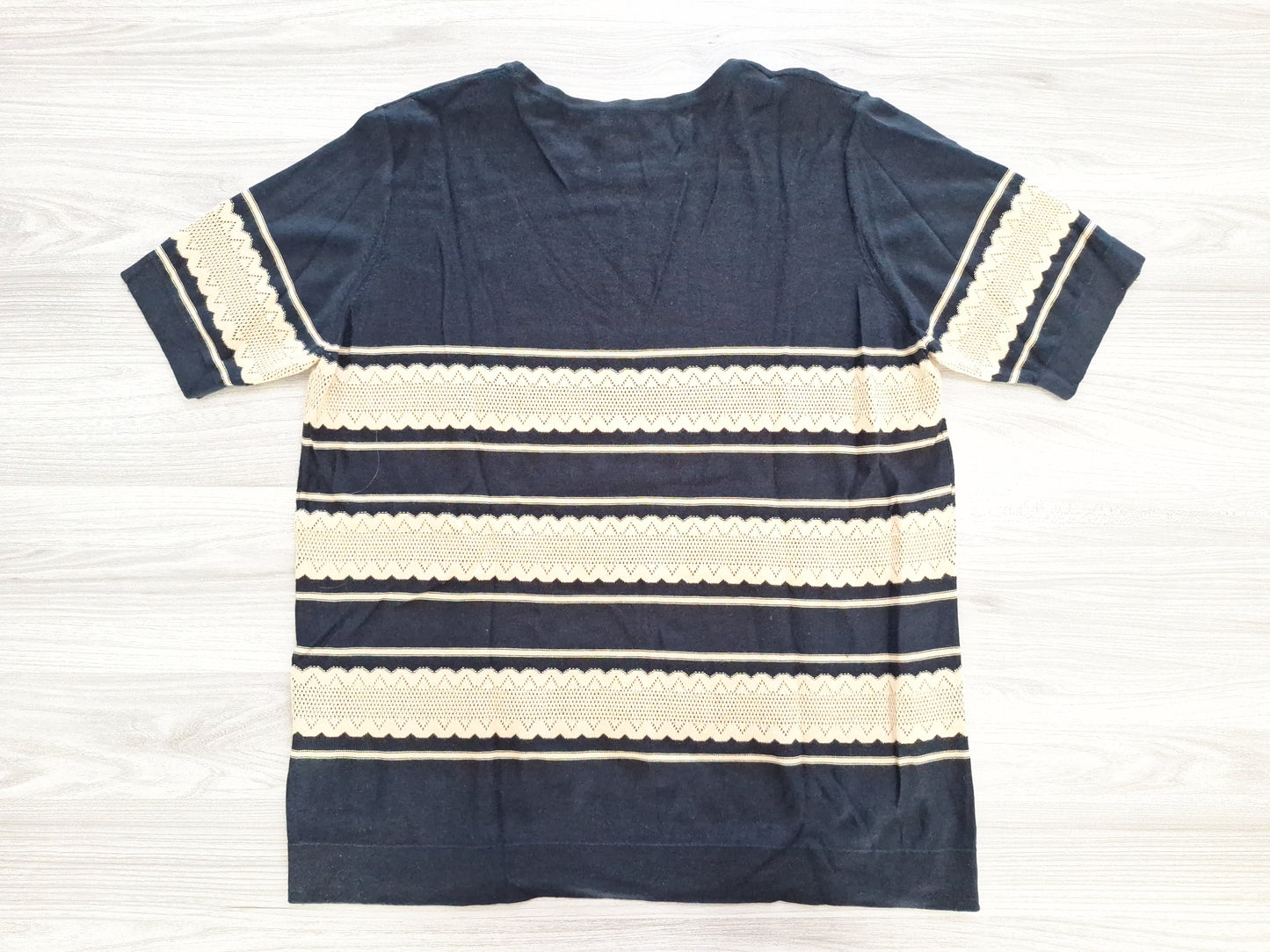 Mona Feinstrickshirt Ajourmuster 46