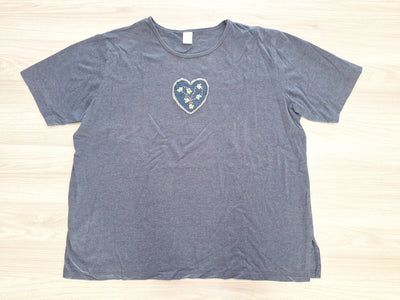 T-Shirt Herz Pailletten 48/50