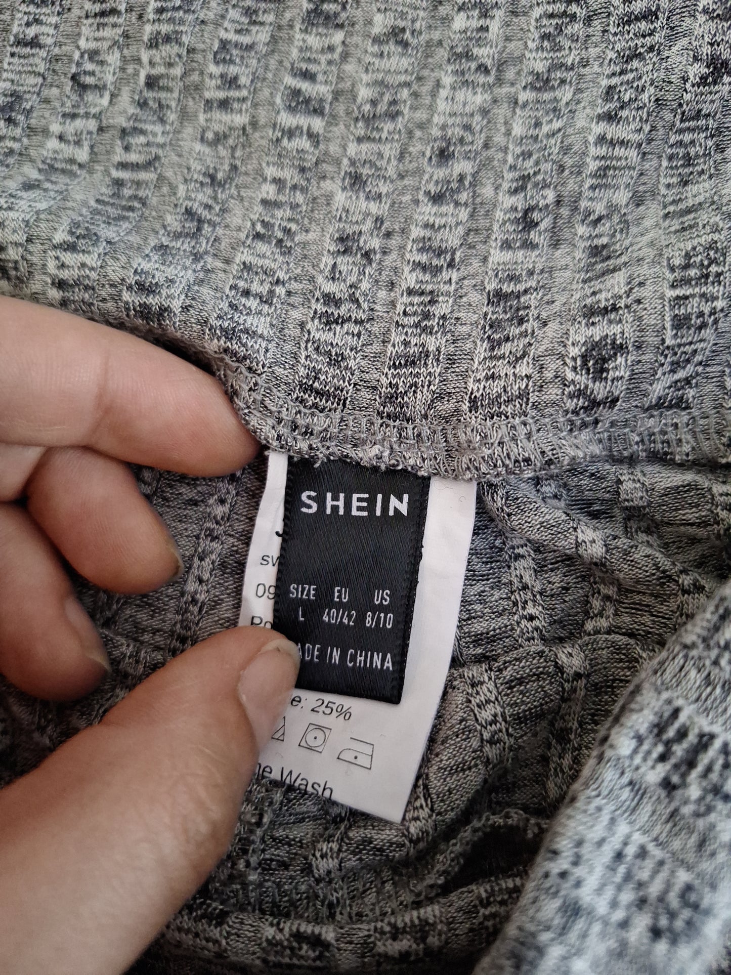 Shein Basic Leggings Gerippt 38