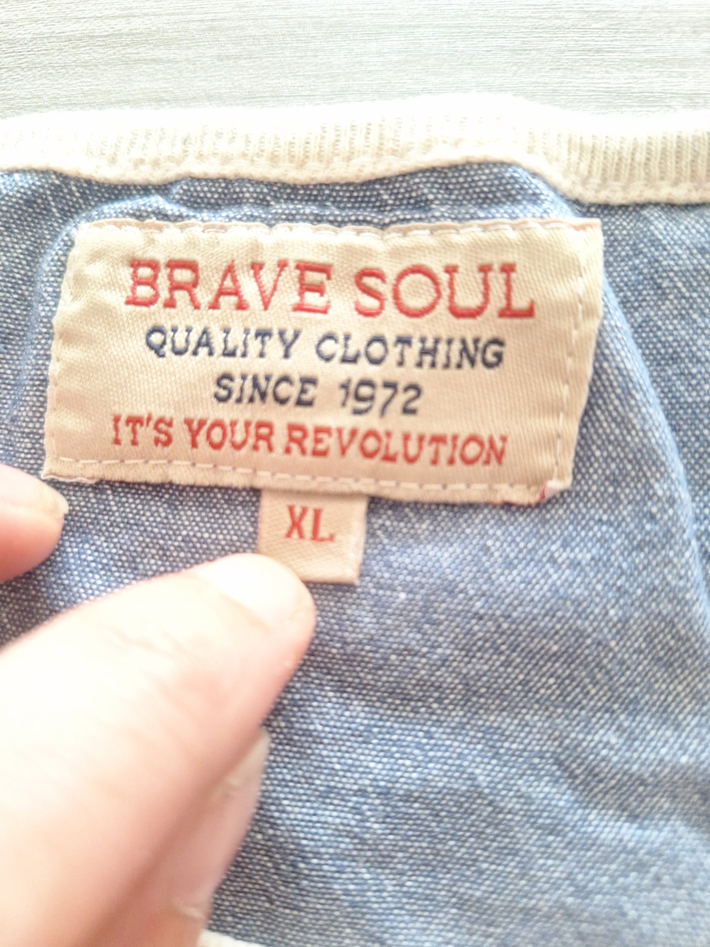Brave Soul T-Shirt Streifen XL