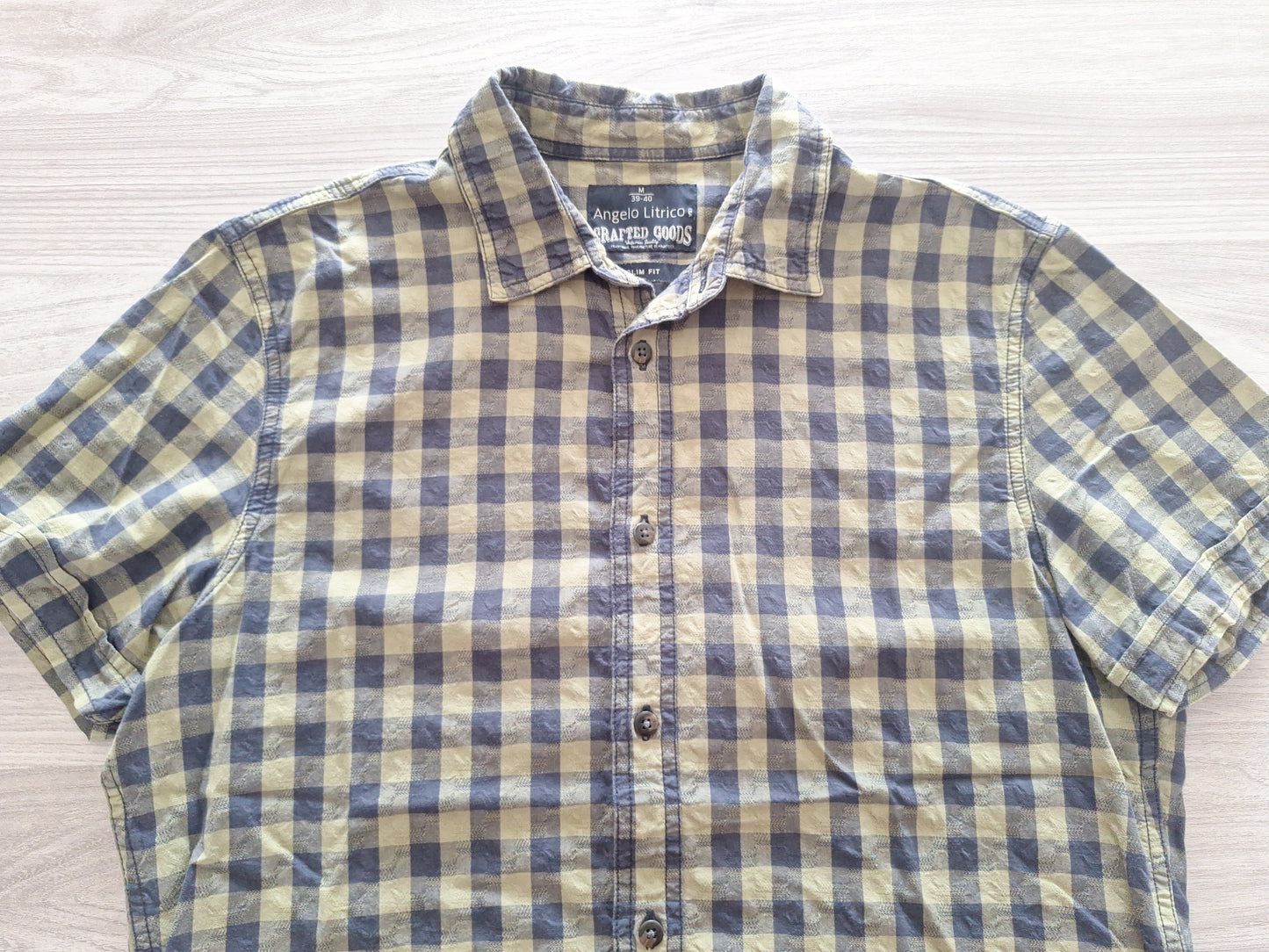 Angelo Litrico Kurzarmhemd Slim Fit M
