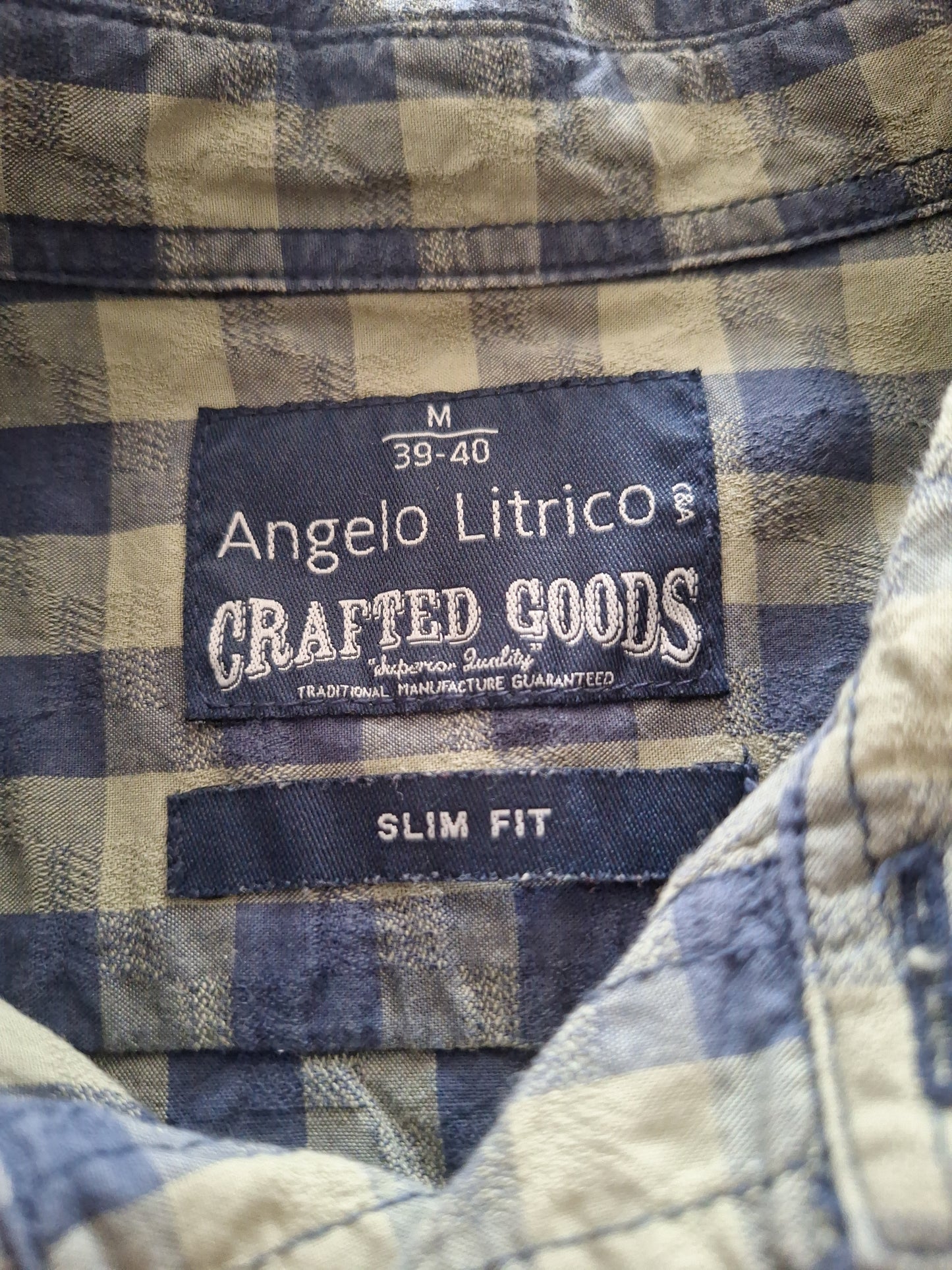 Angelo Litrico Kurzarmhemd Slim Fit M