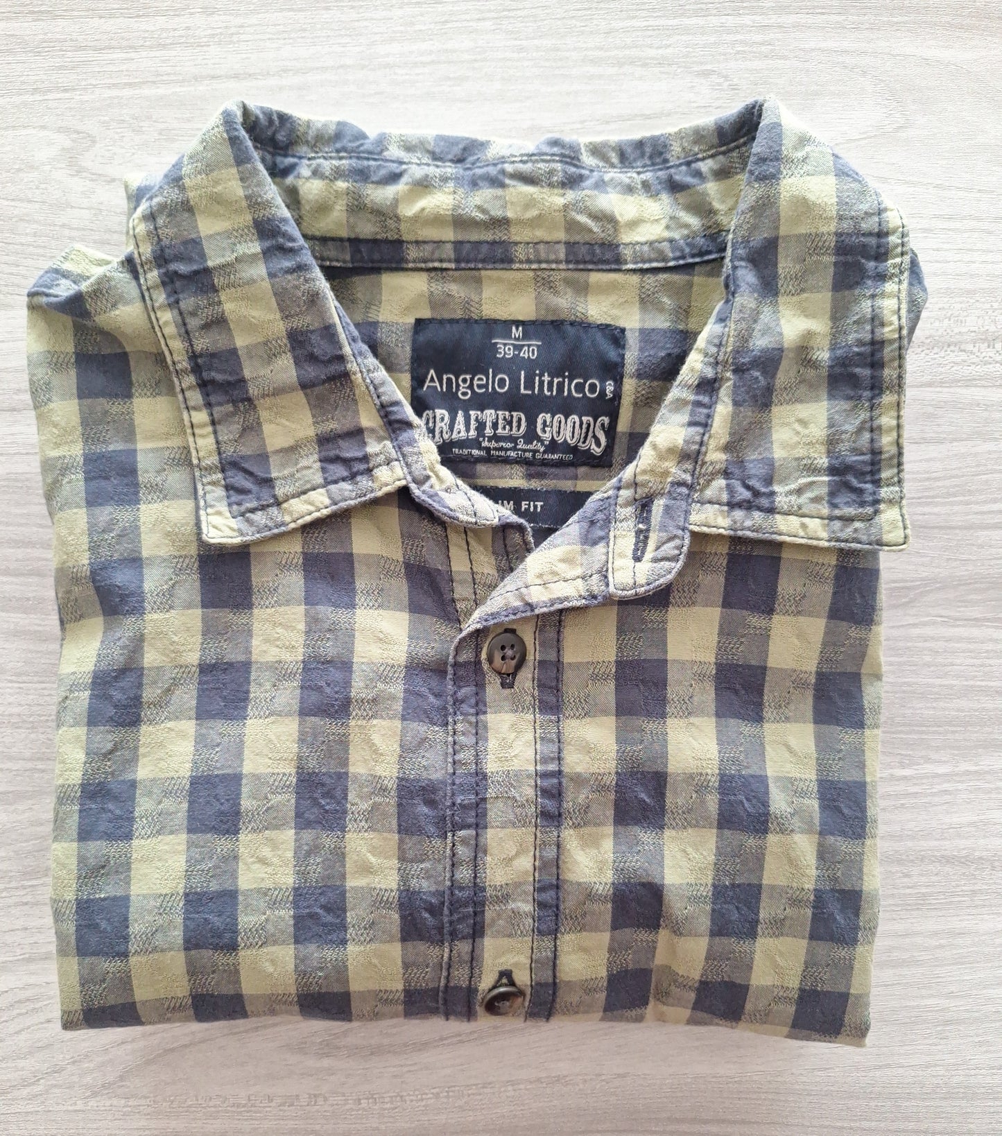 Angelo Litrico Kurzarmhemd Slim Fit M