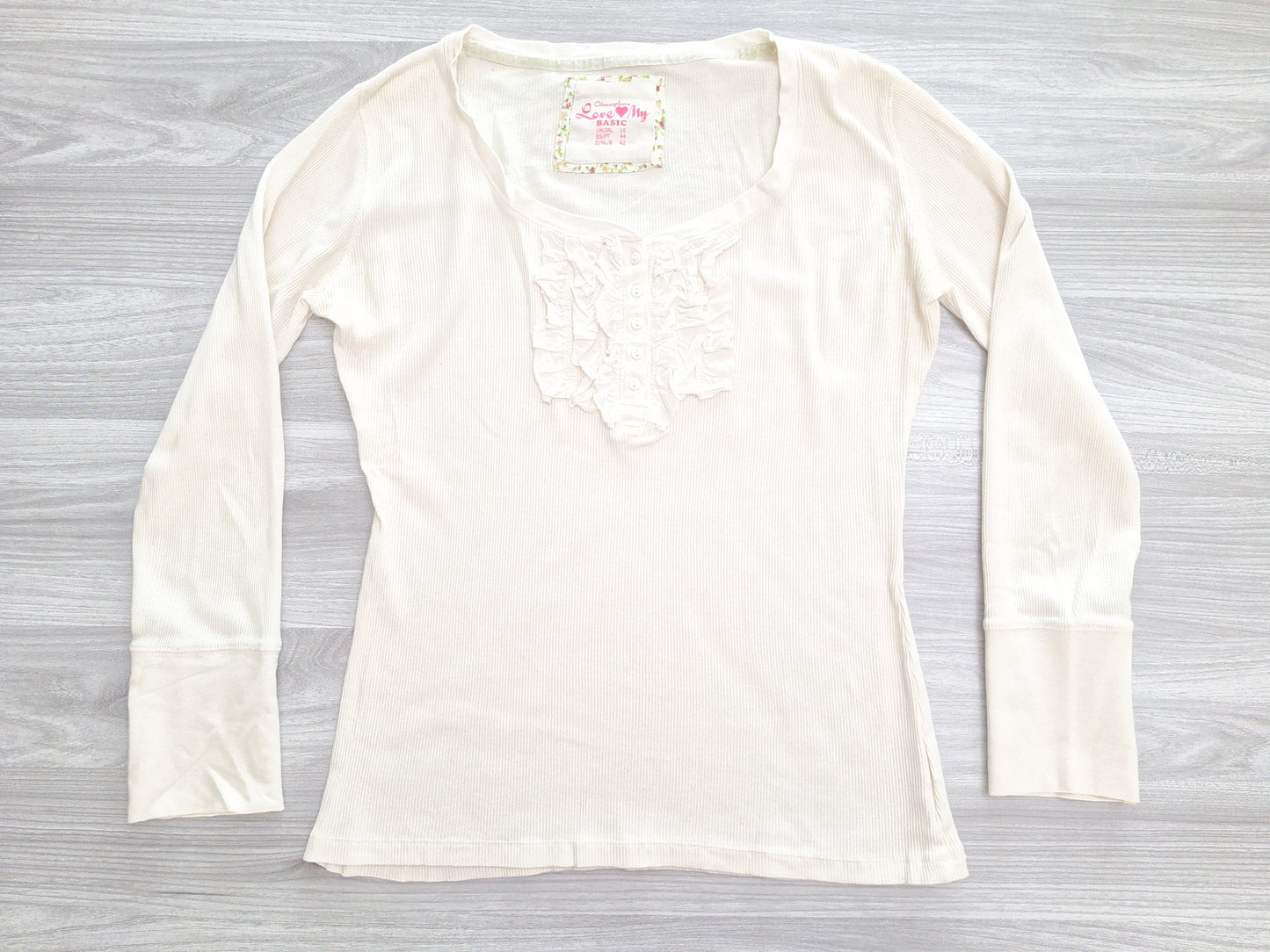 Atmosphere Langarmshirt Rüschen 42