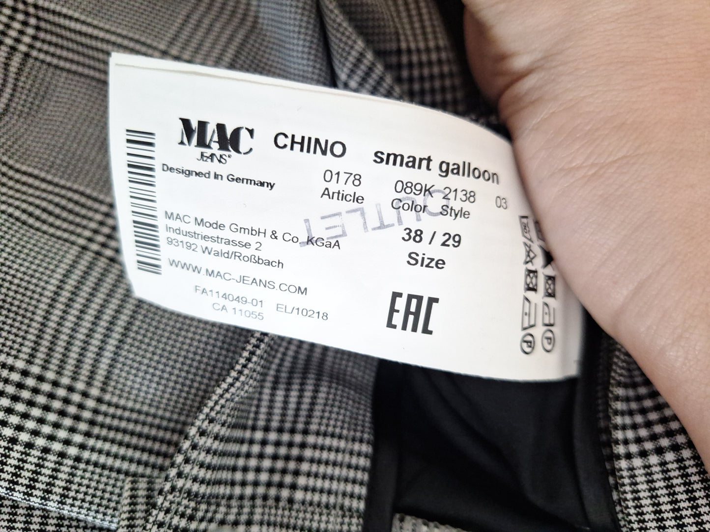 Mac Chino Galonstreifen 38