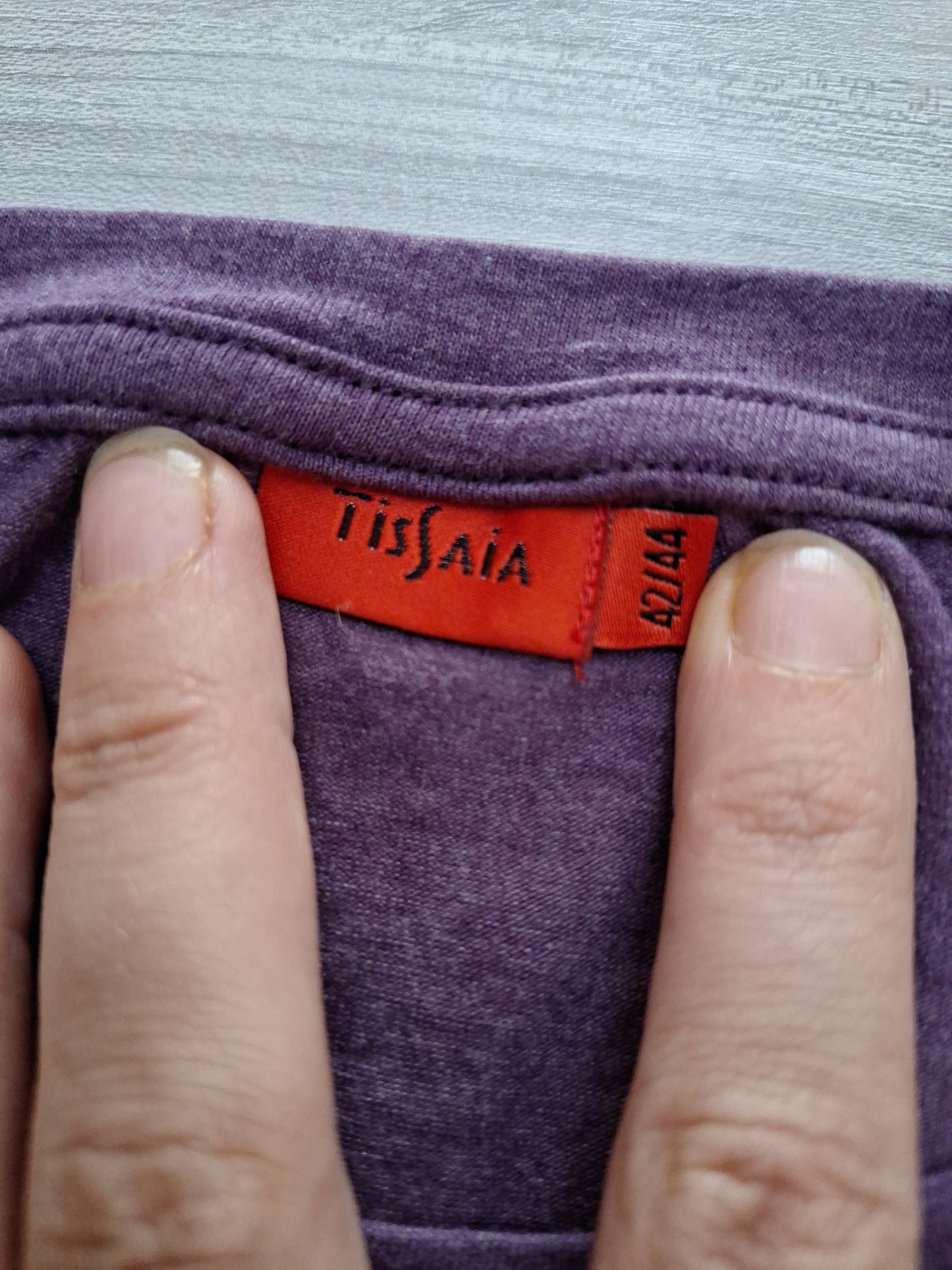 Tissaia Basic T-Shirt Meliert 42