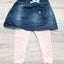 Ergee Skort Rock Leggings Jeansoptik 80