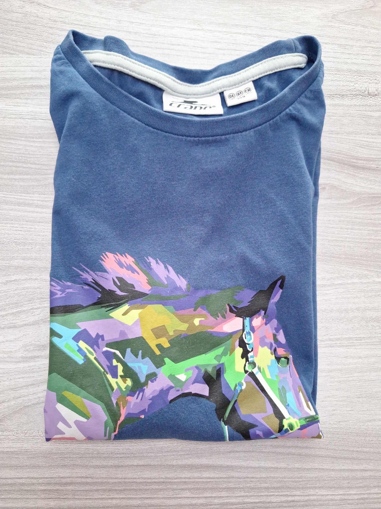 Crane Kids T-Shirt Pferdeprint 140