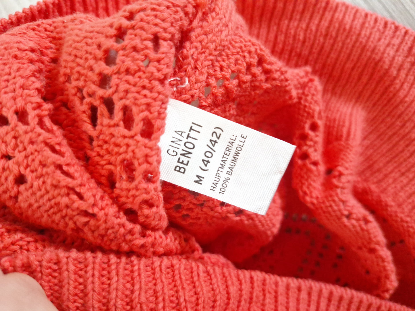 Gina Benotti Pullover Lochmuster 40/42
