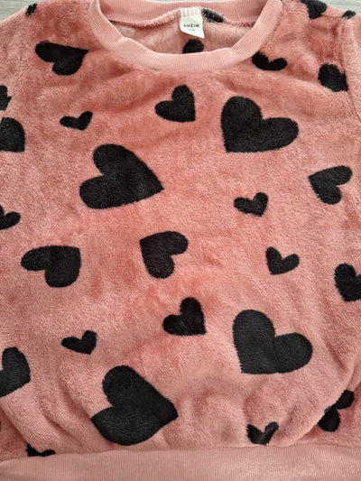 SHEIN Kuschelpullover Herzen 122