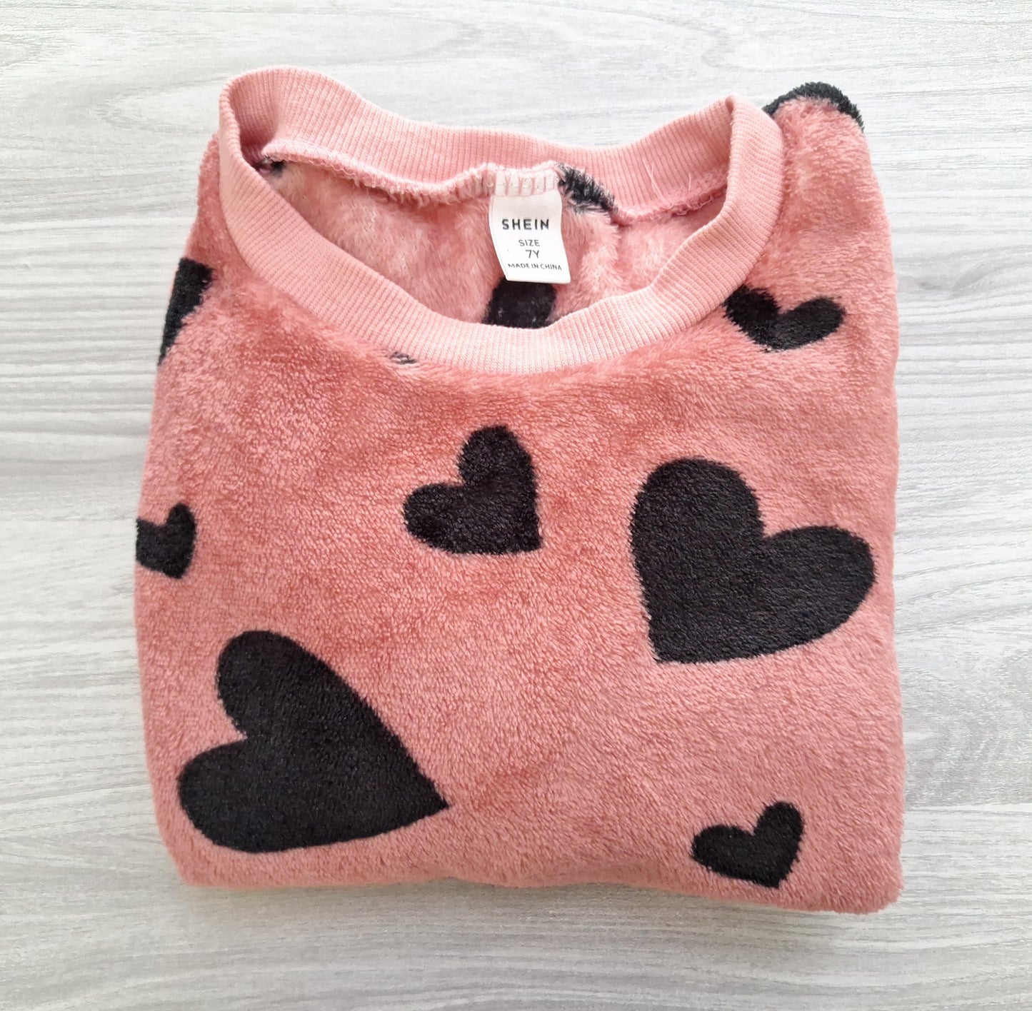 SHEIN Kuschelpullover Herzen 122