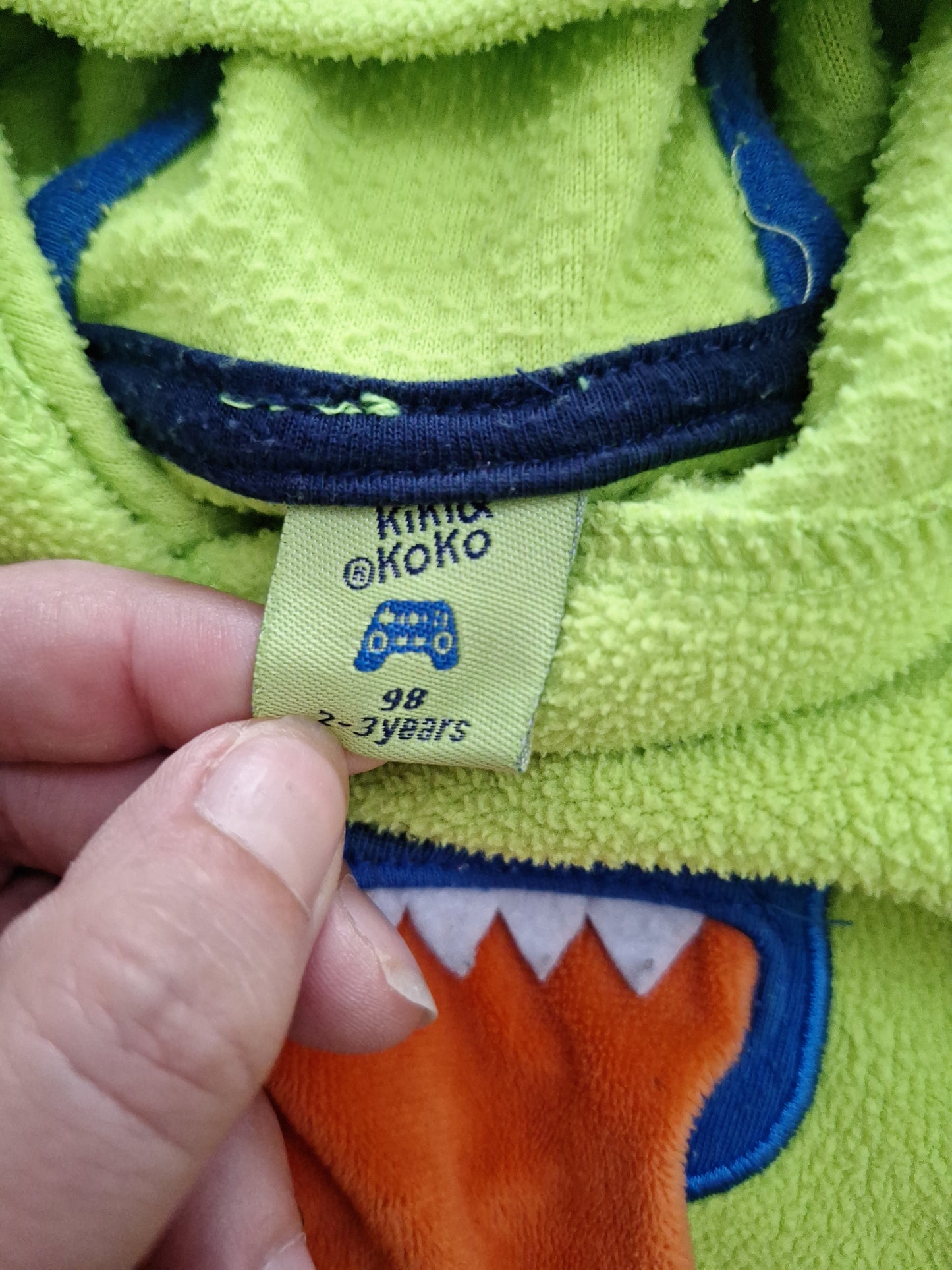 Kiki & Koko Fleece Hoodie Dino 92