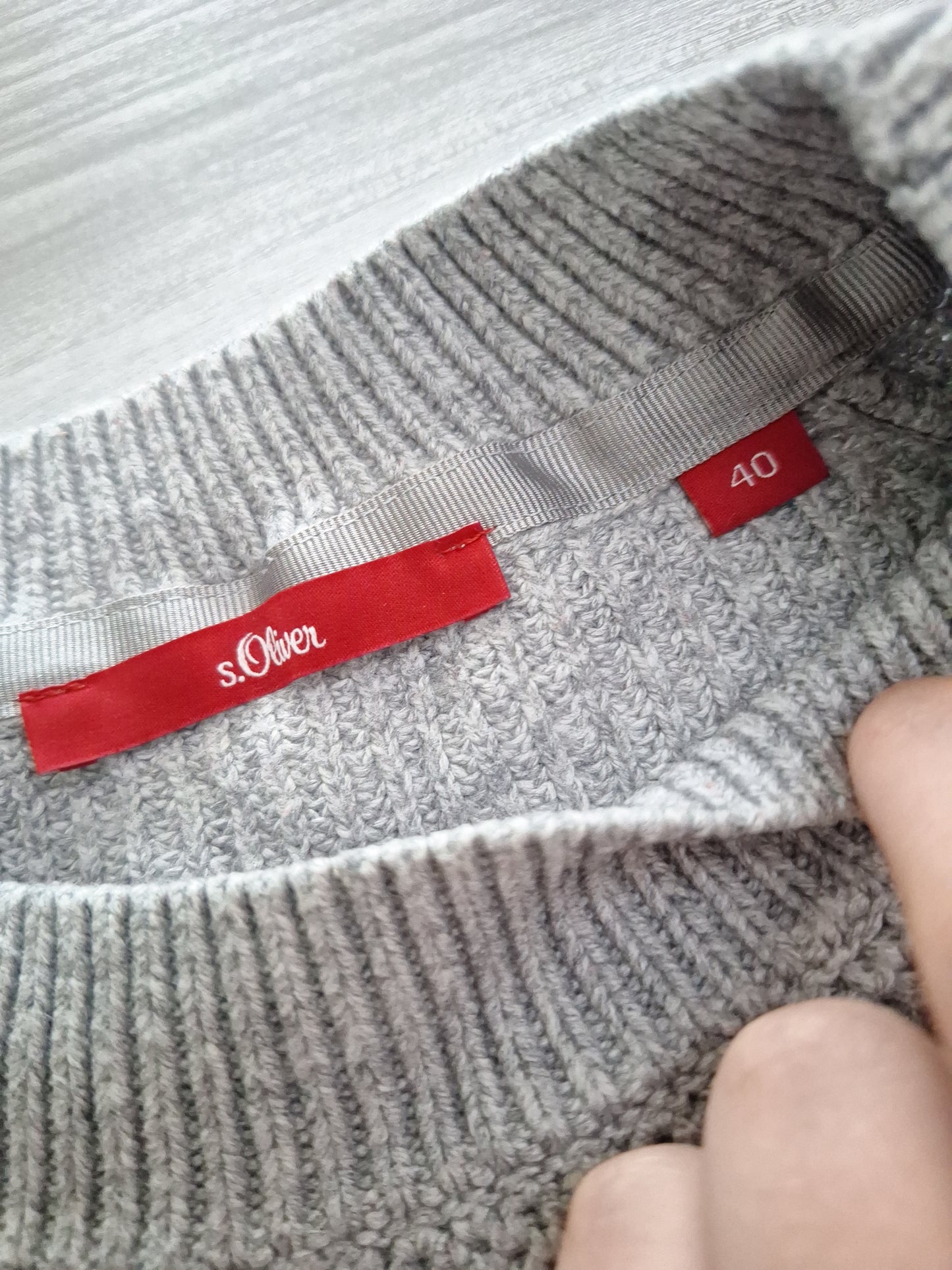 s.Oliver Strickpullover Zierkette 40