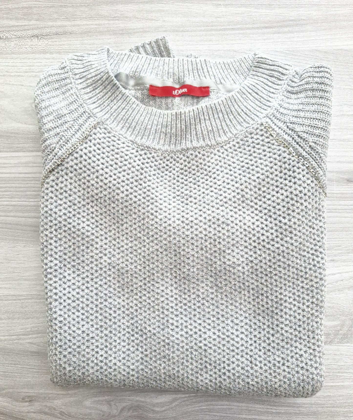 s.Oliver Strickpullover Zierkette 40