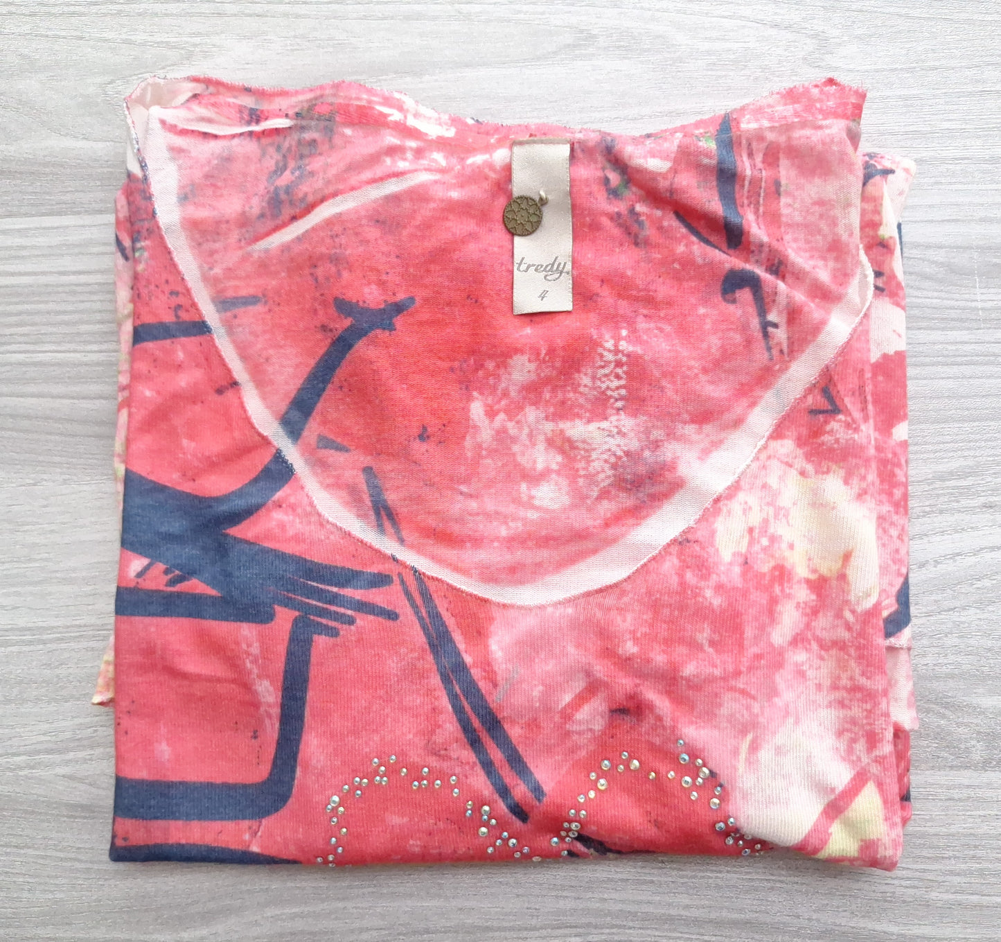 Tredy Shirt Strassprint 46/48