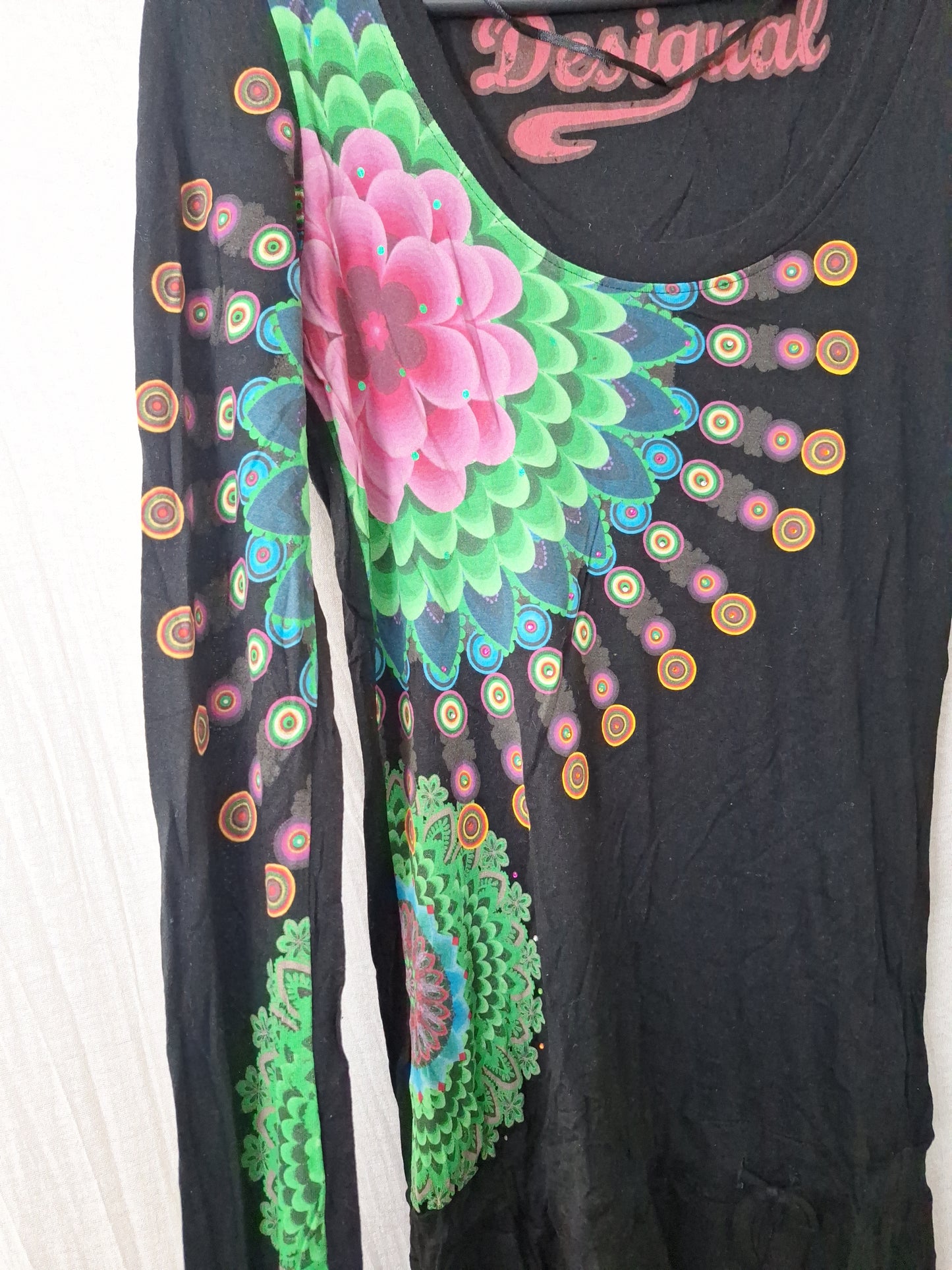 Desigual Kleid Strassprint 36