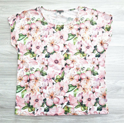 Montego T-Shirt Blumen 40