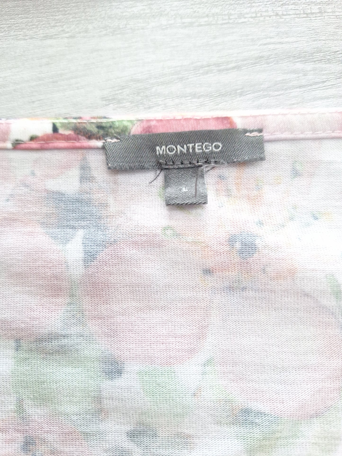 Montego T-Shirt Blumen 40