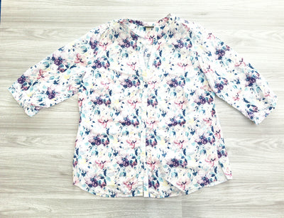 Walbusch Bluse Blumen 46