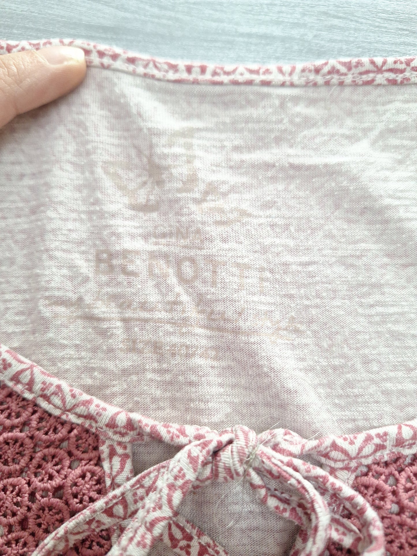 Gina Benotti T-Shirt Häkelspitze 40/42