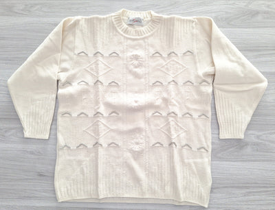Gollehaug Strickpullover Silberfäden 40