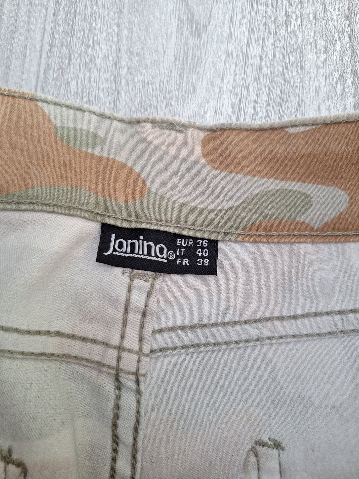 Janina Cargohose Camouflage 36