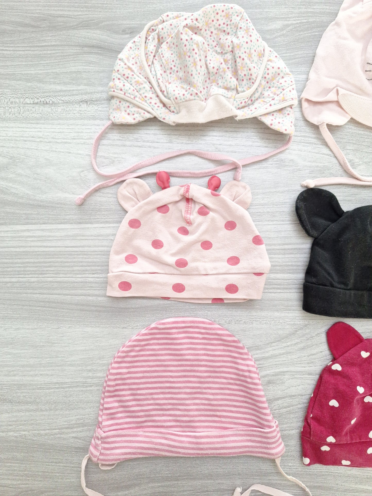 Babymützen 6er Set Gr. 56 / 41–42