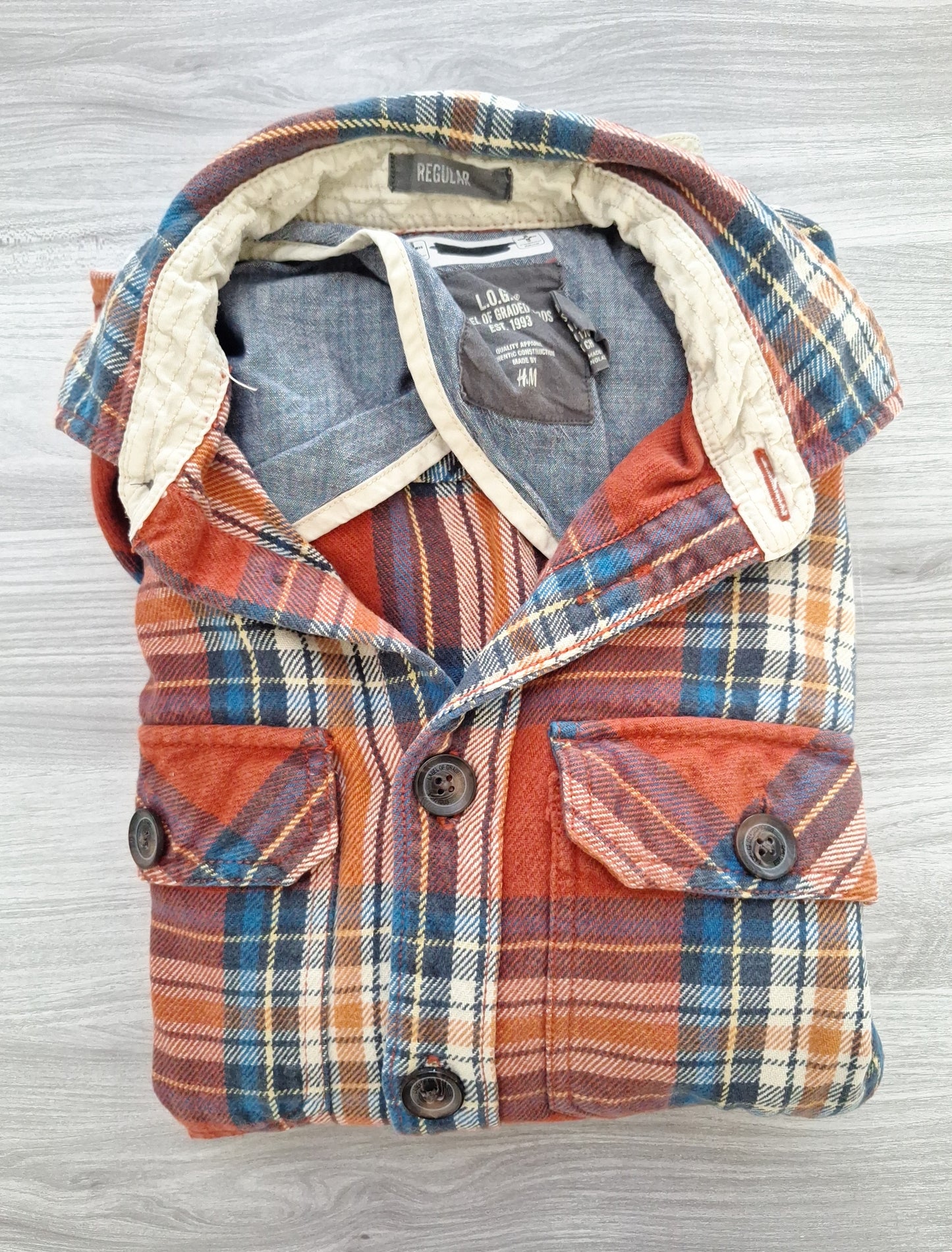H&M Hemdjacke Karo S