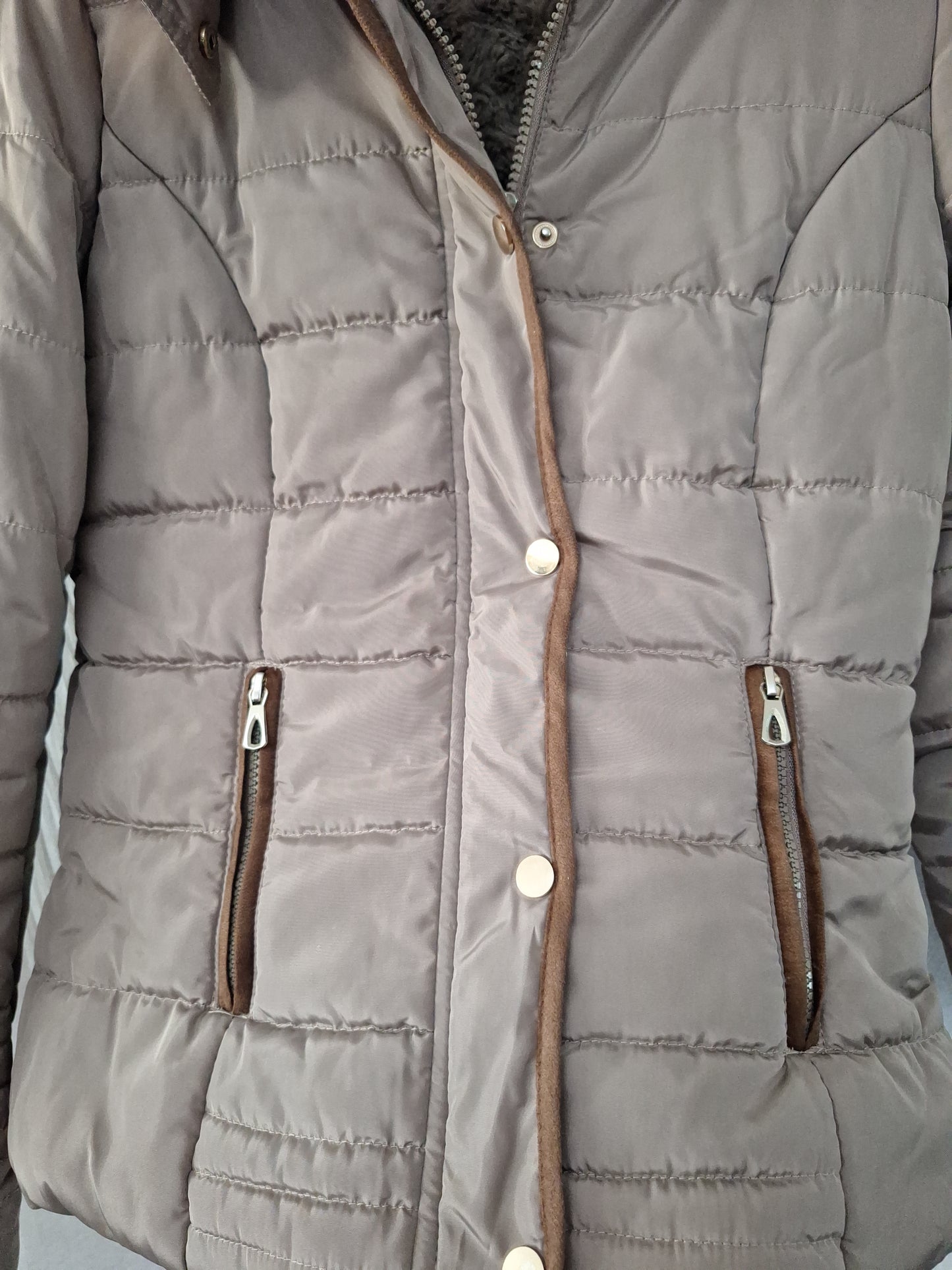 Bangjiyi Steppjacke Fellfutter 36