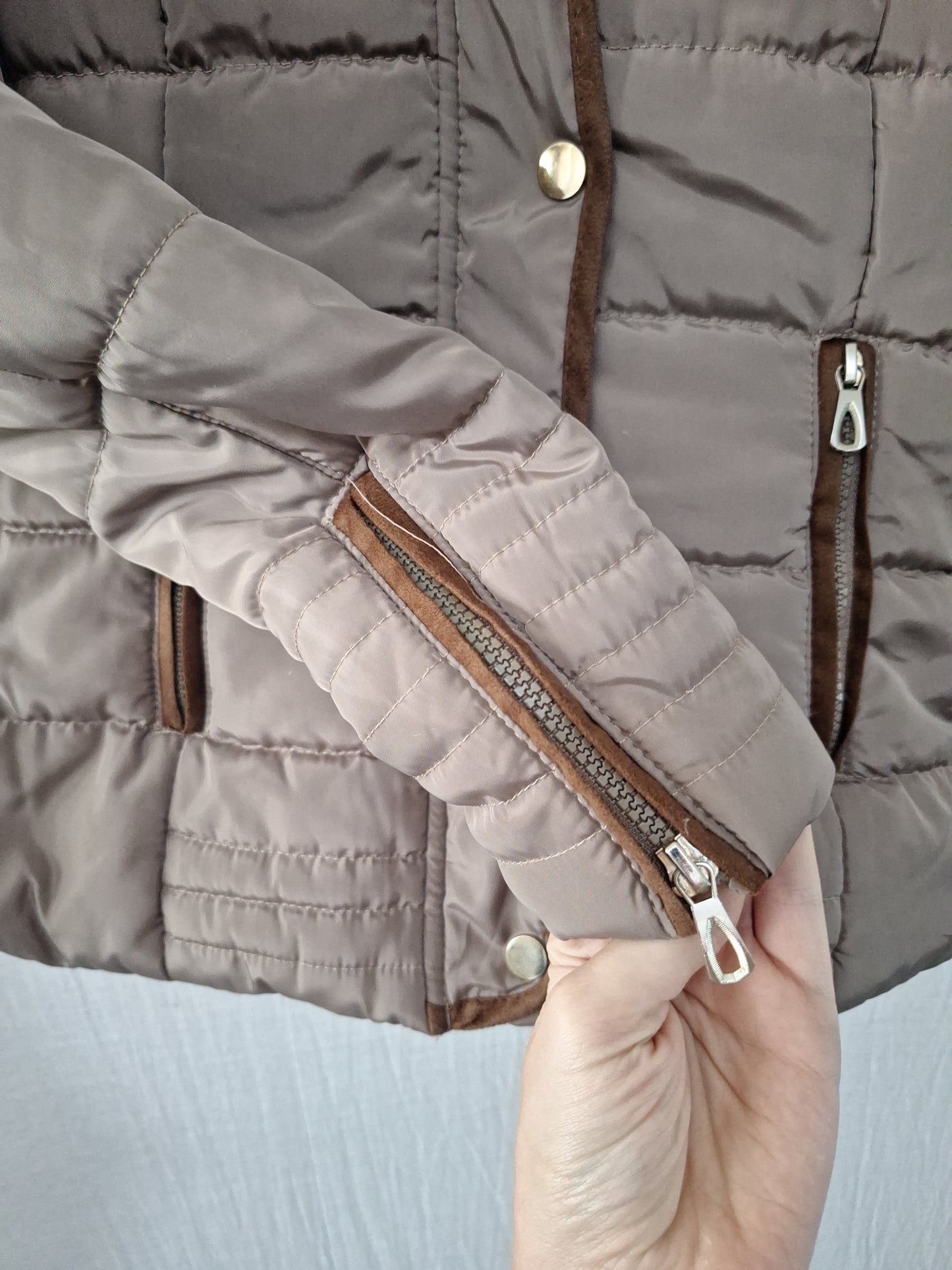 Bangjiyi Steppjacke Fellfutter 36