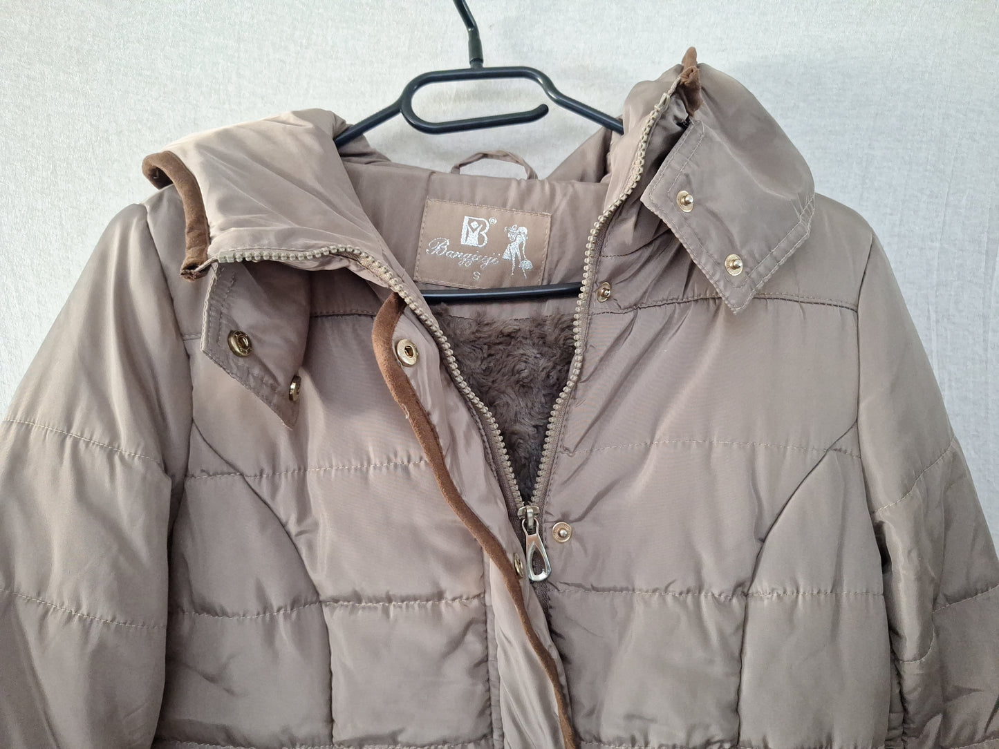 Bangjiyi Steppjacke Fellfutter 36