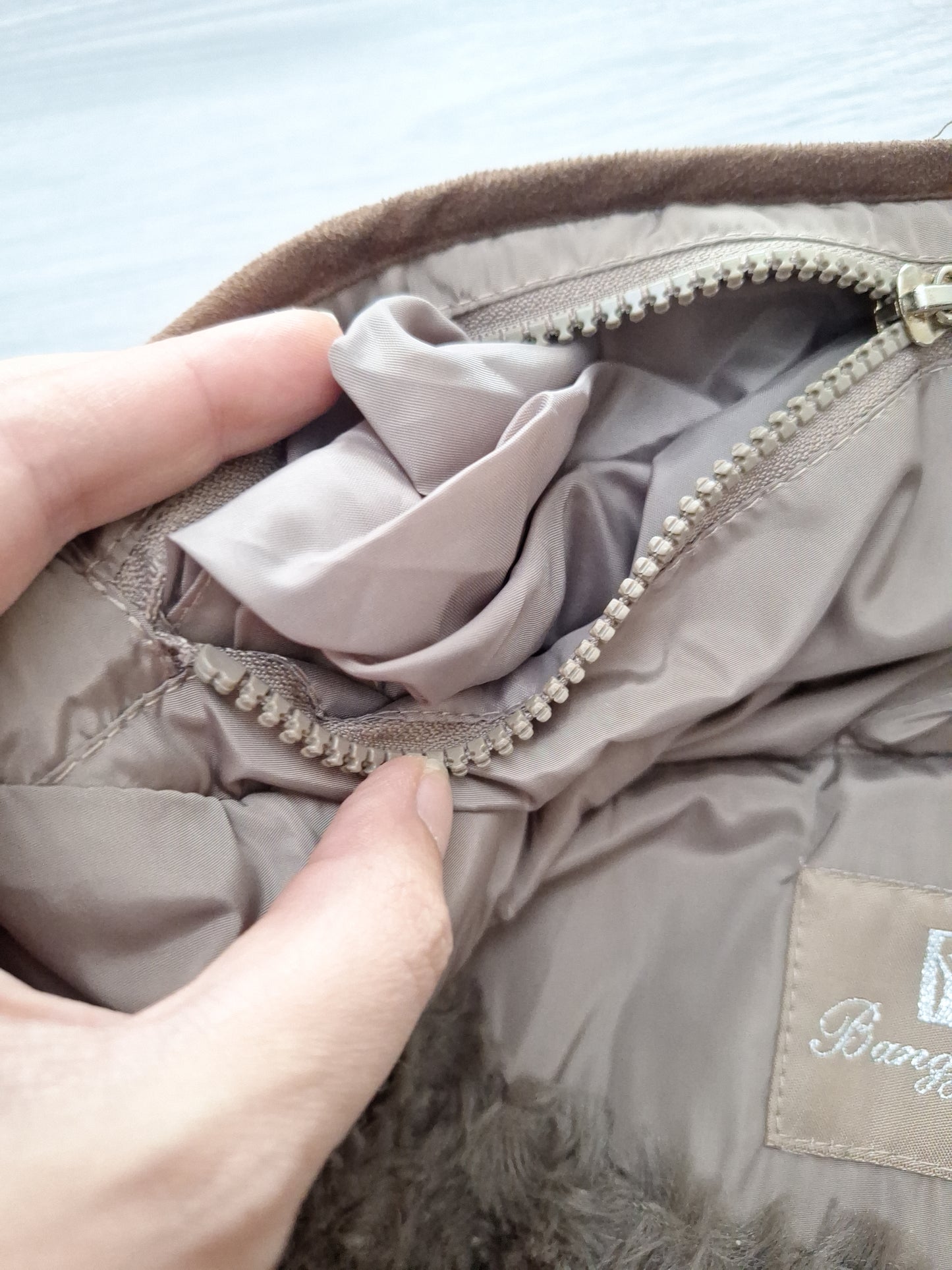 Bangjiyi Steppjacke Fellfutter 36