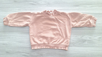 Zara Sweatshirt Rüschenkragen 98