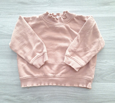 Zara Sweatshirt Rüschenkragen 98