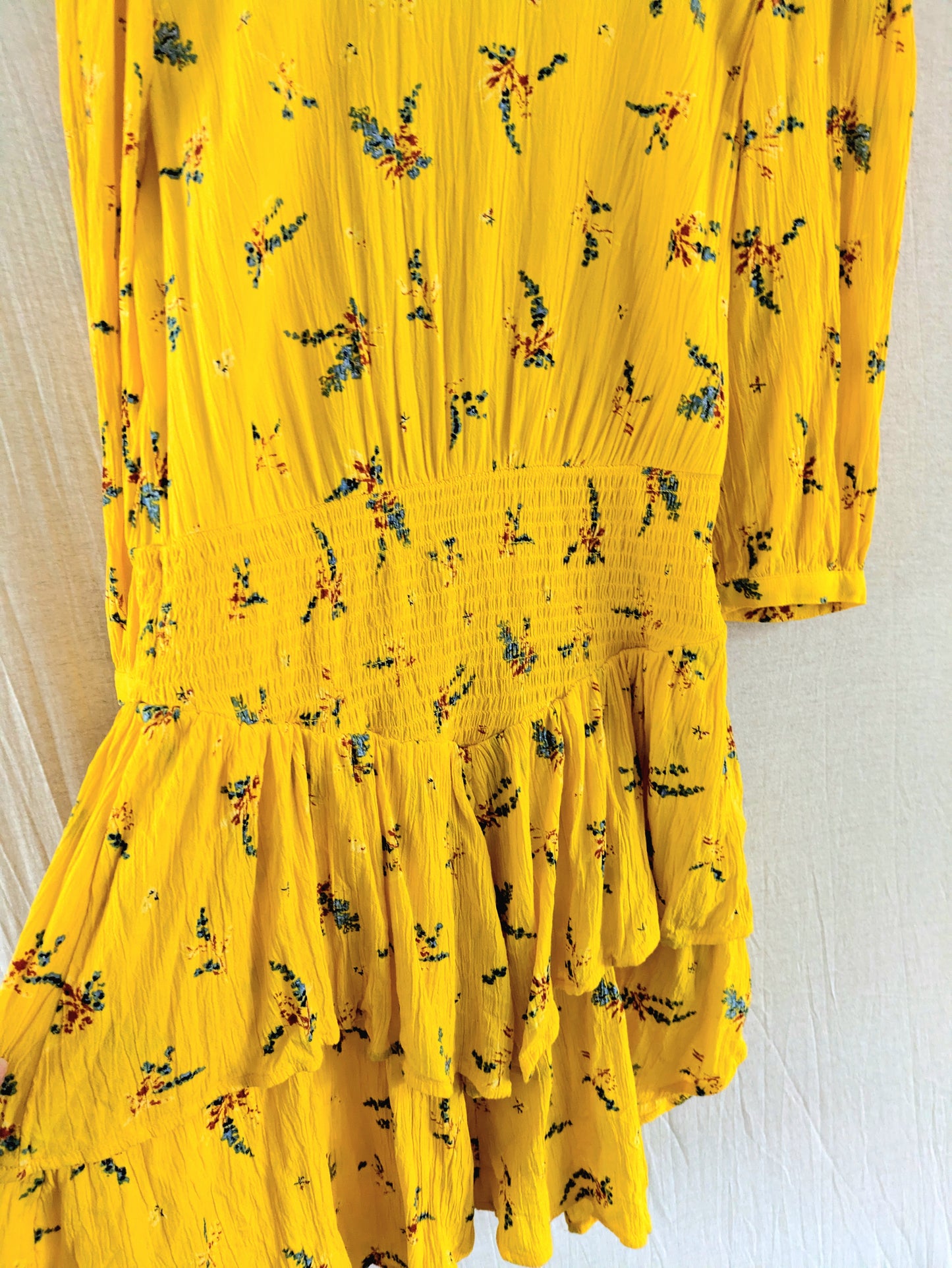 EDC Volantkleid Blumen 38