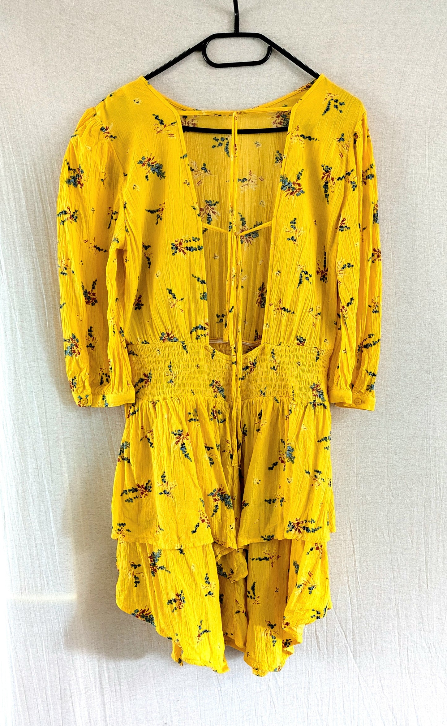 EDC Volantkleid Blumen 38