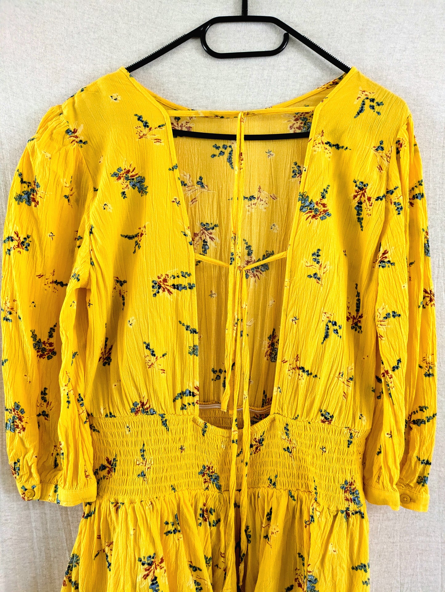 EDC Volantkleid Blumen 38