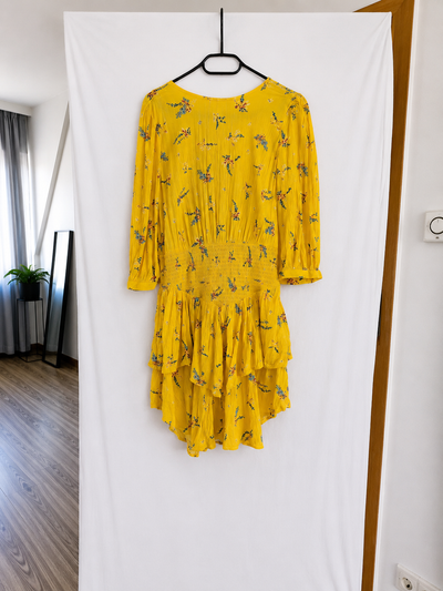 EDC Volantkleid Blumen 38