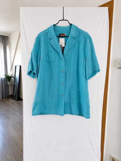 Aprico Leinenbluse Kurzarm 44